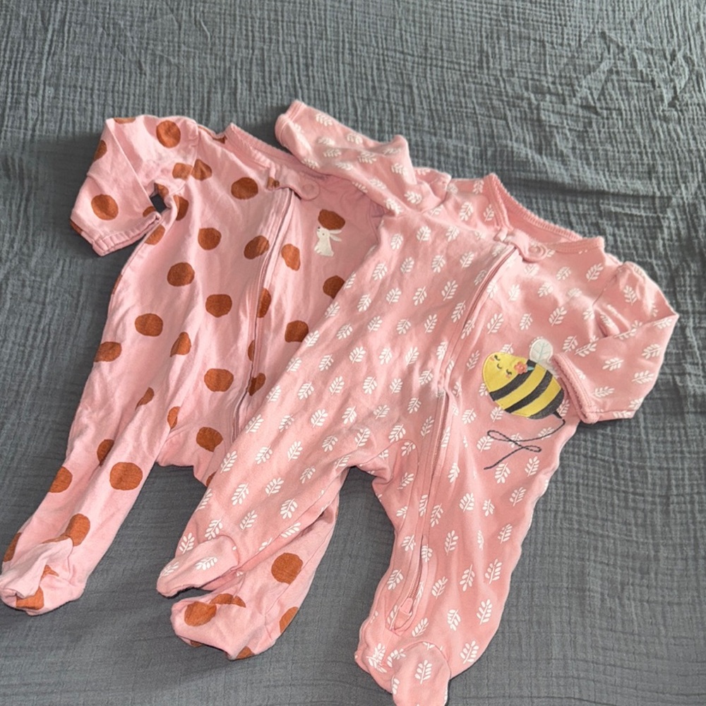 Pink Baby Sleeper Set